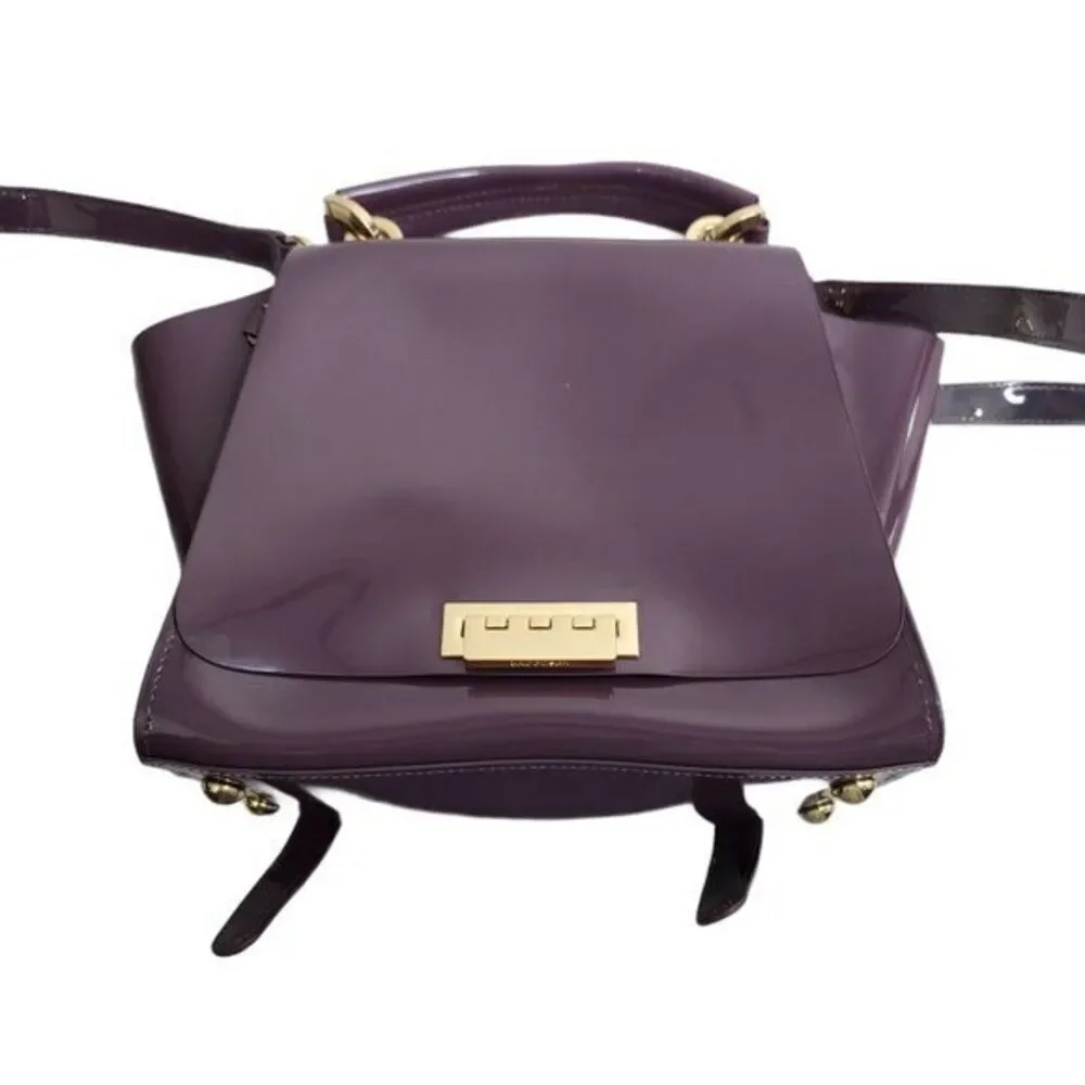 Zac Posen Eartha Iconic‎ Backpack Purse Purple Pate